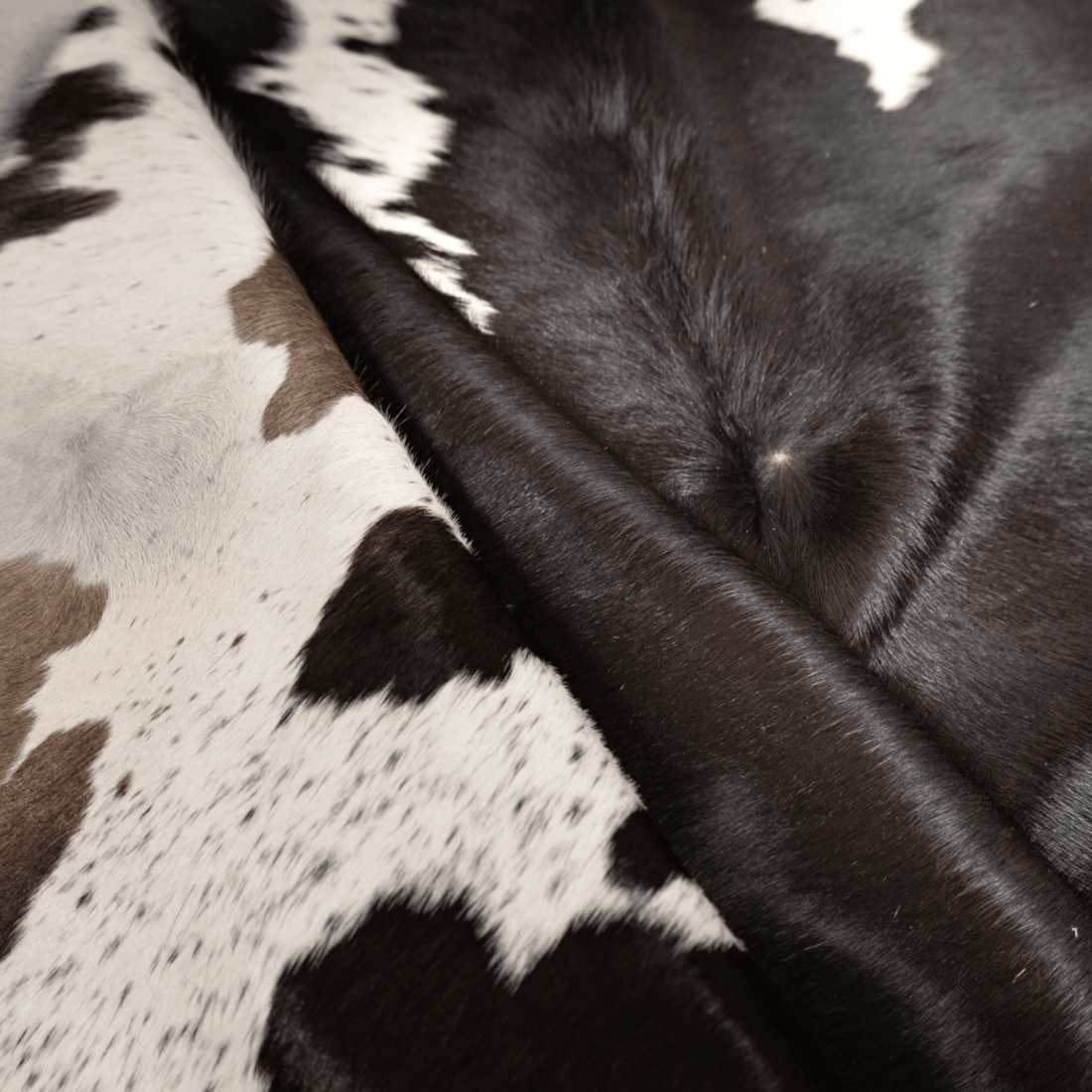 Black &amp; White Cowhide Rug