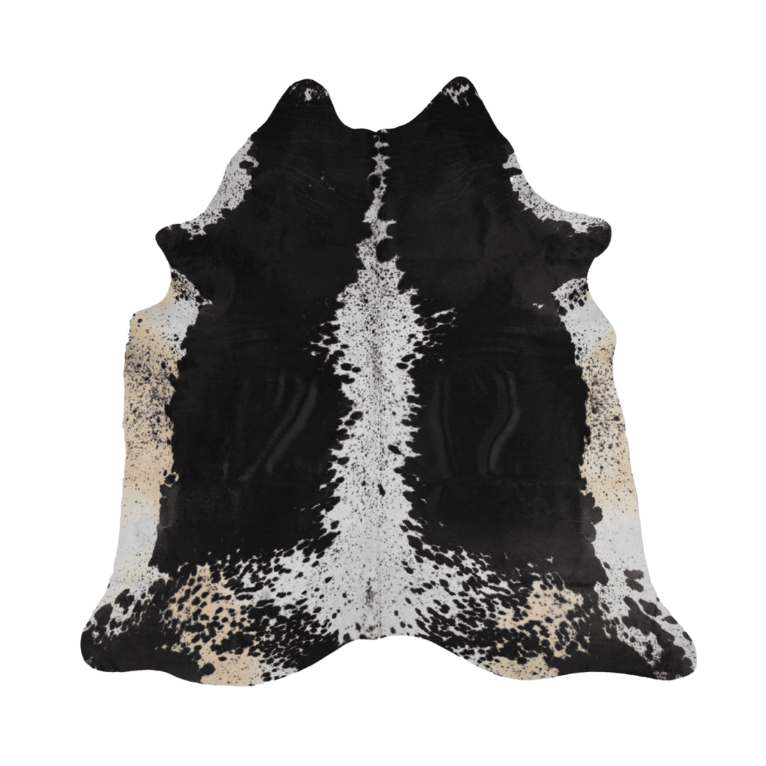 Black &amp; White Cowhide Rug