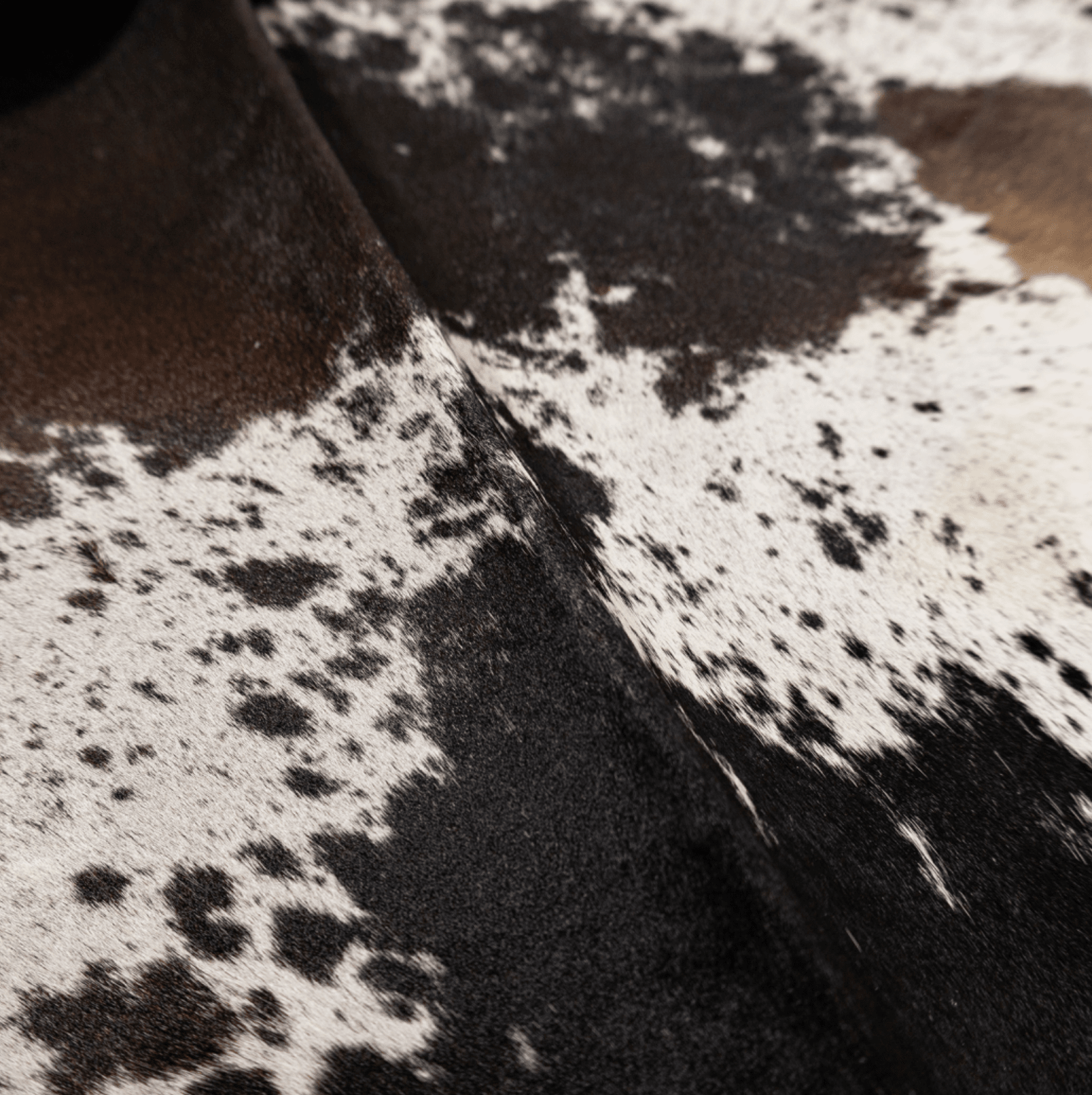 Salt &amp; Pepper Brown Cowhide Rug