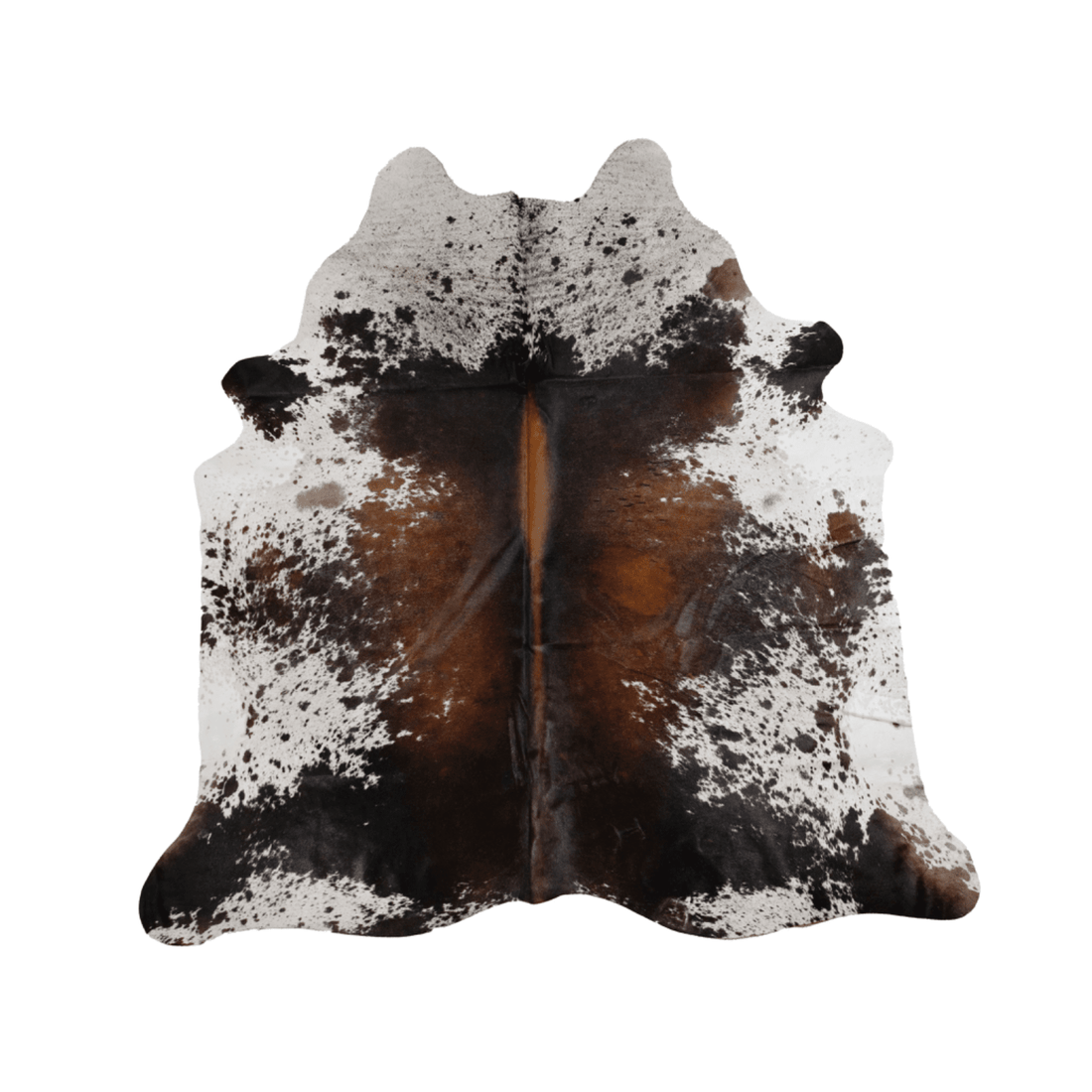 Salt &amp; Pepper Brown Cowhide Rug