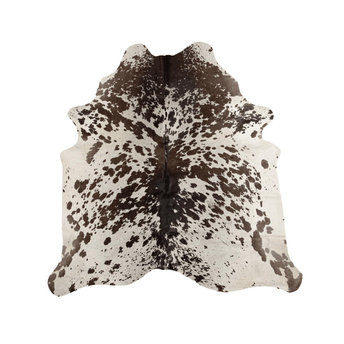 Salt &amp; Pepper Tricolour Cowhide Rug