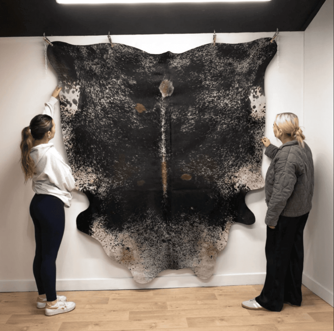 Salt & Pepper Premium Cowhide Rug