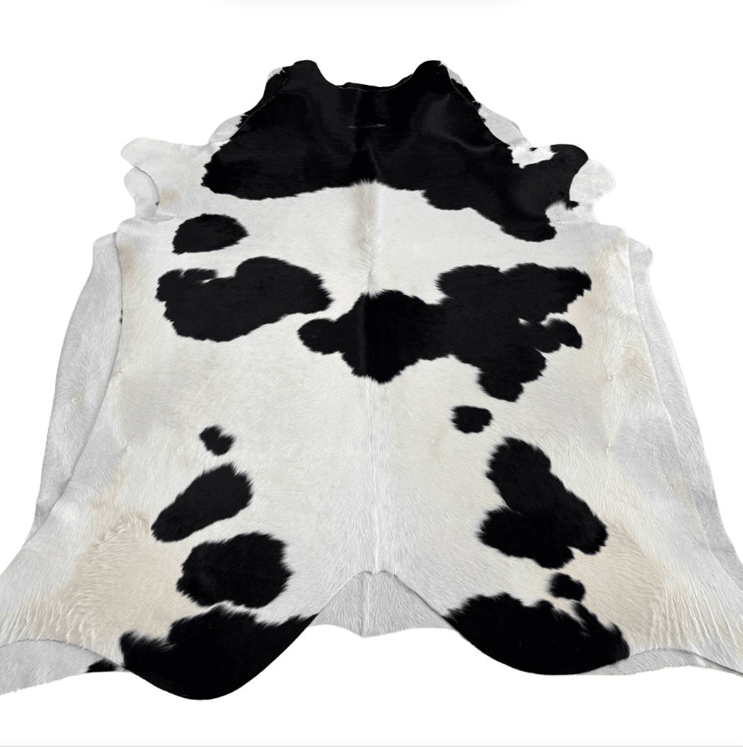 Black and White Premium Cowhide Rug