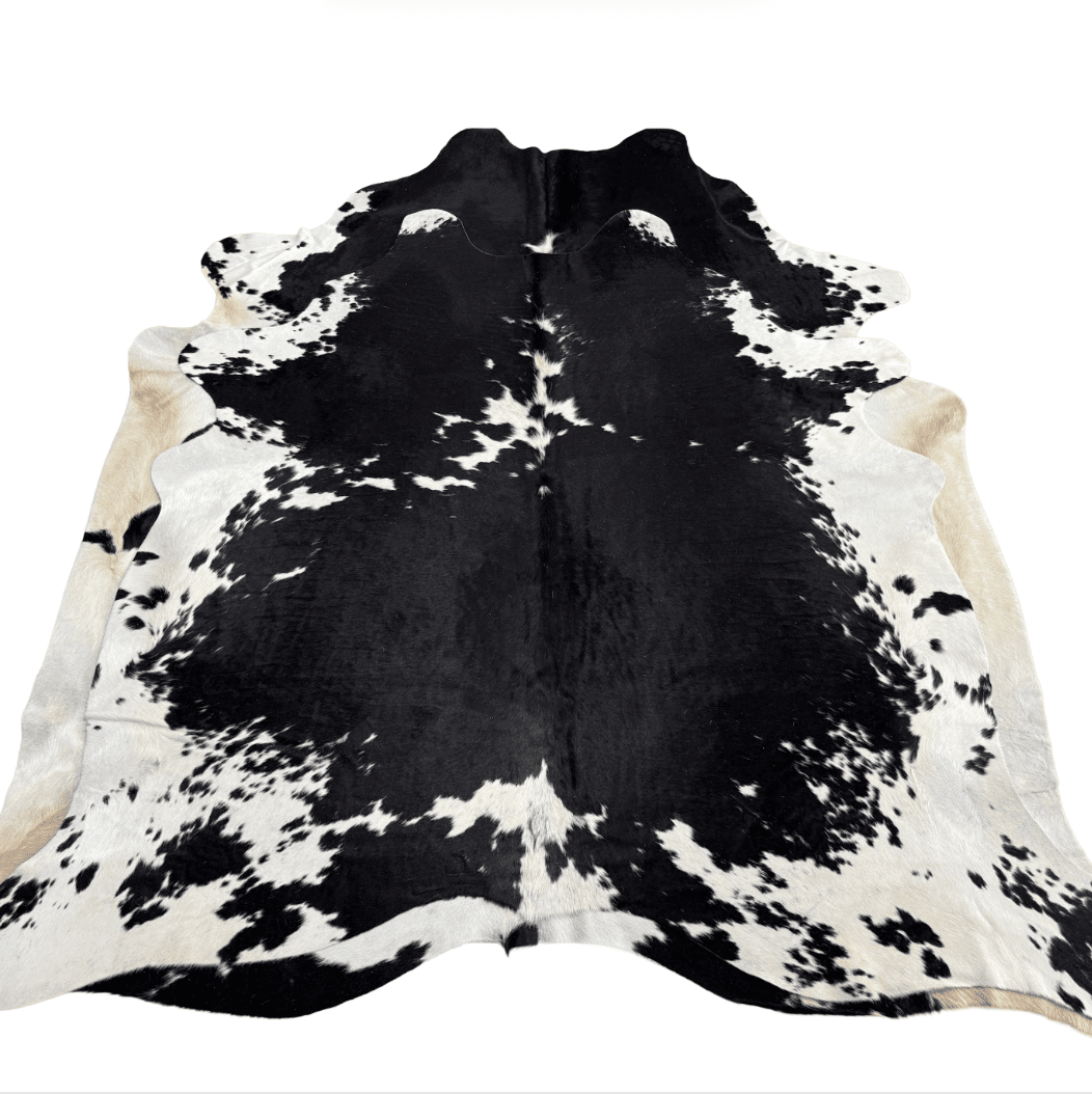 Black and White Premium Cowhide Rug