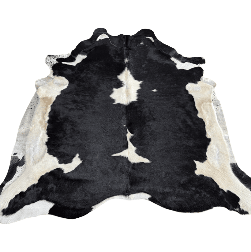 Black and White Premium Cowhide Rug