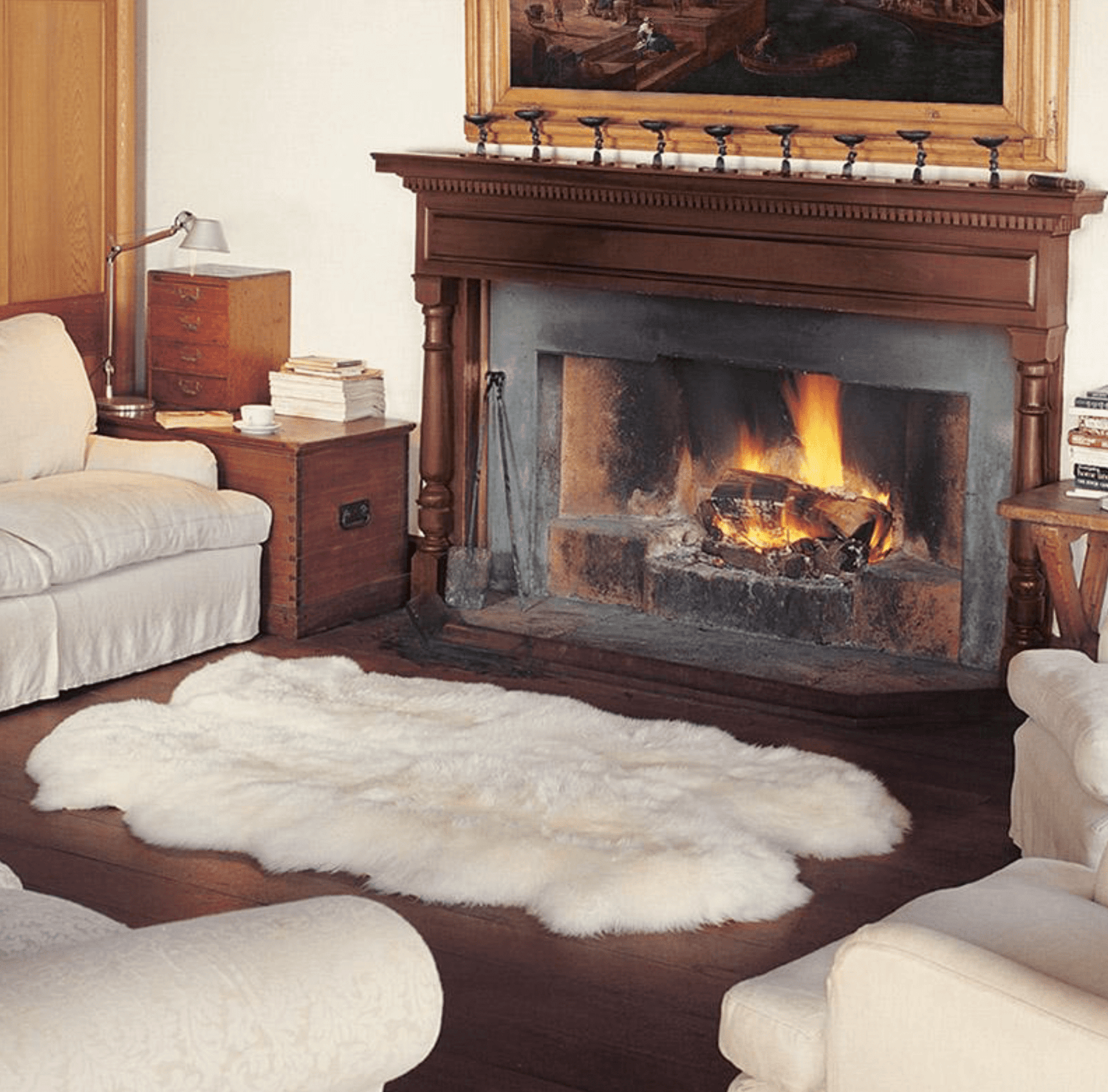 Deluxe 4 piece Sheepskin Rug