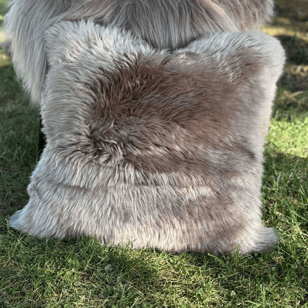 Luxury Paco sheepskin cushion cover 50cm by 50cm