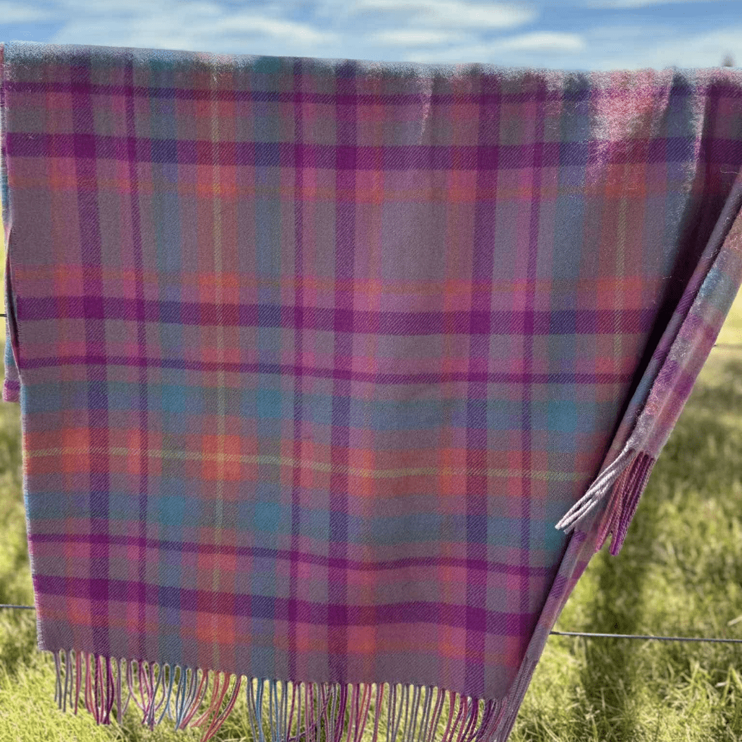 Ambrosia Tartan Lambswool Blanket