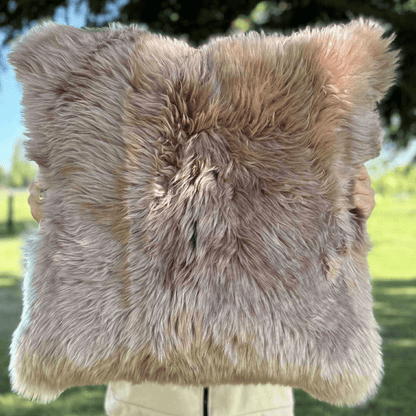 Luxury Paco sheepskin cushion cover 50cm by 50cm