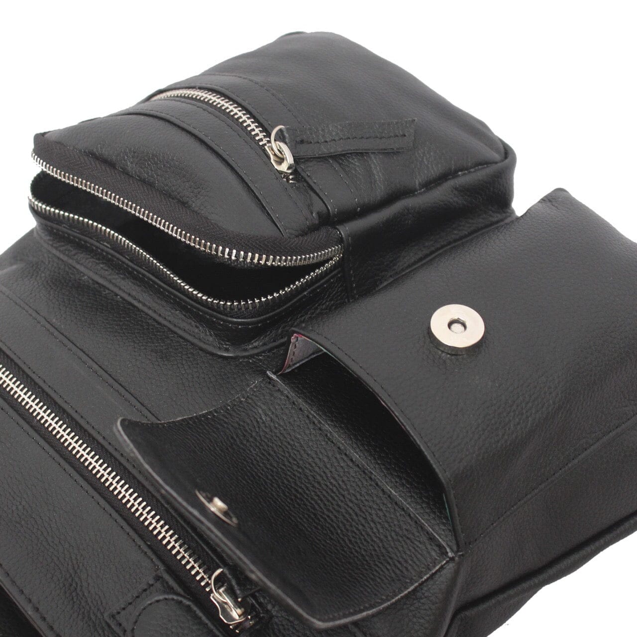 Polly Pockets Leather Bag, Pocketed Perfection