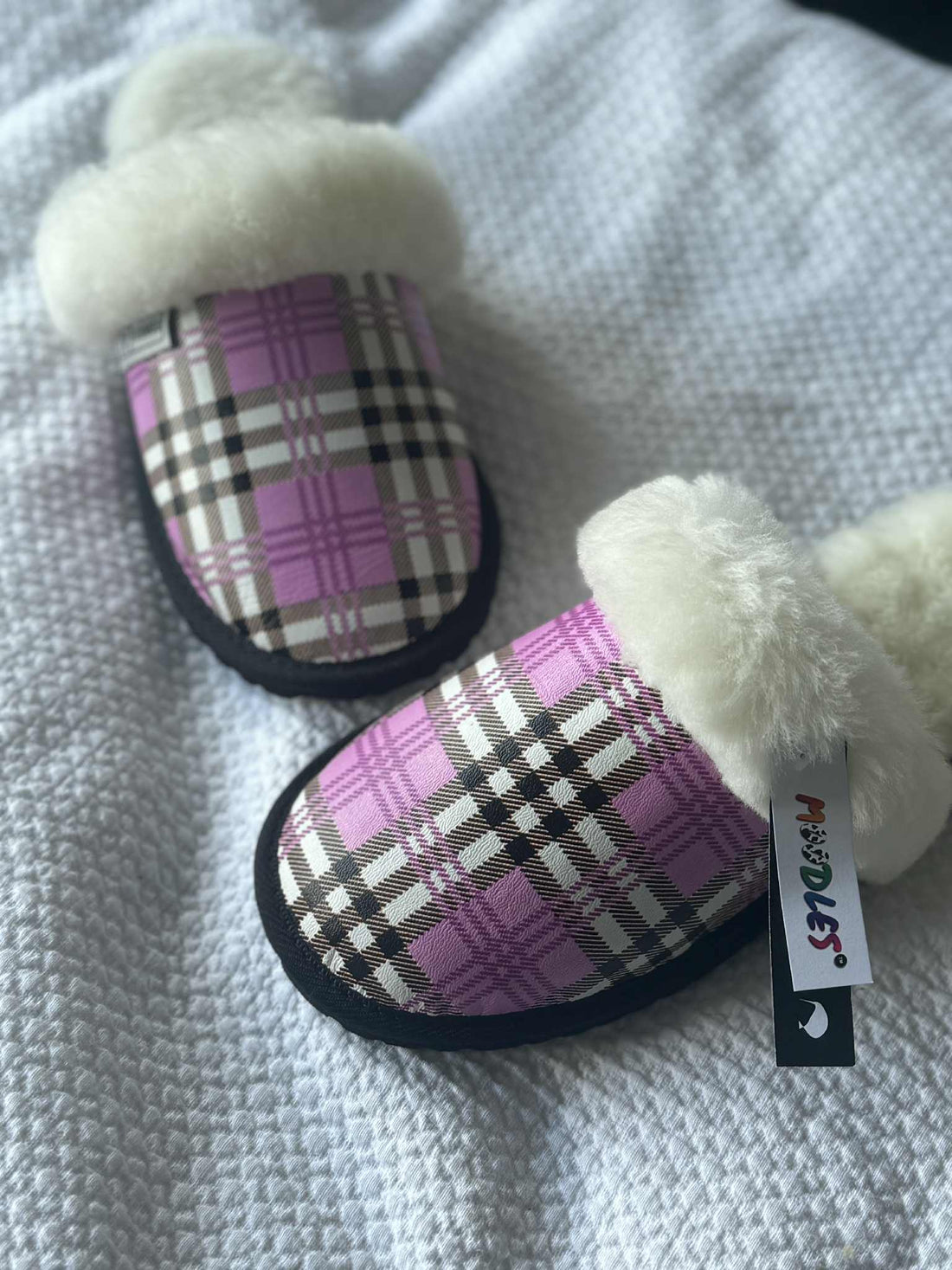 Hopscotch Leather Tartan Moodles