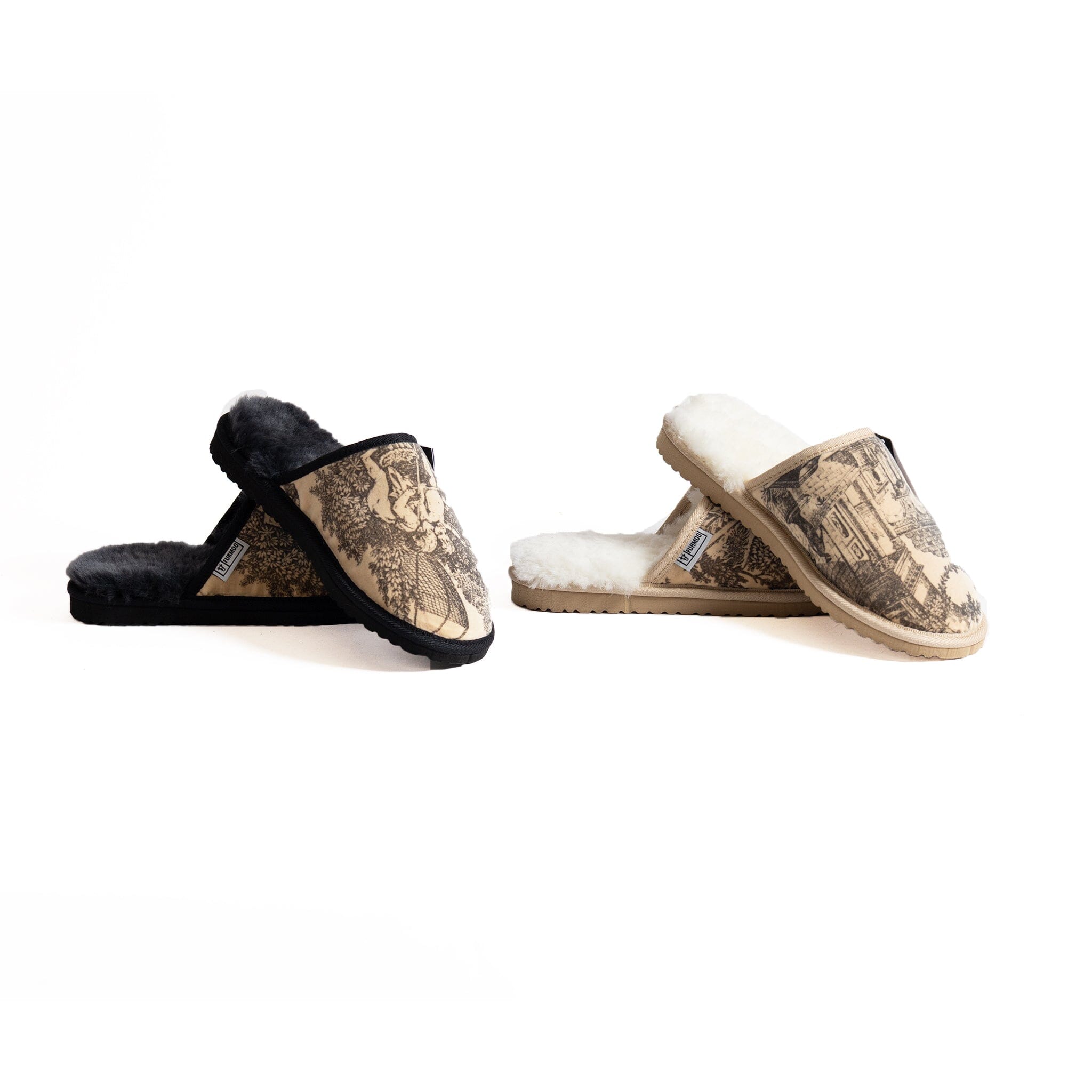 The Toile Collection: Antique Velvet &amp; Black Sheepskin Moodles