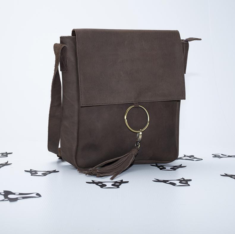 Ring Satchel (crazy horse leather)