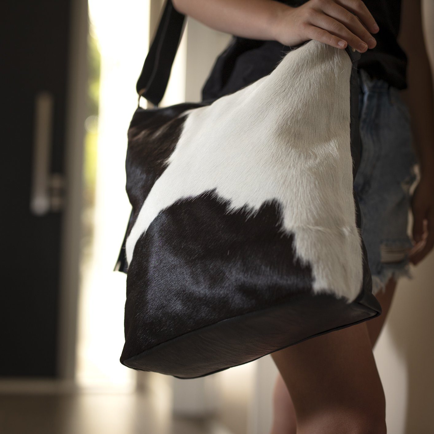 Oversized Cowhide Tote