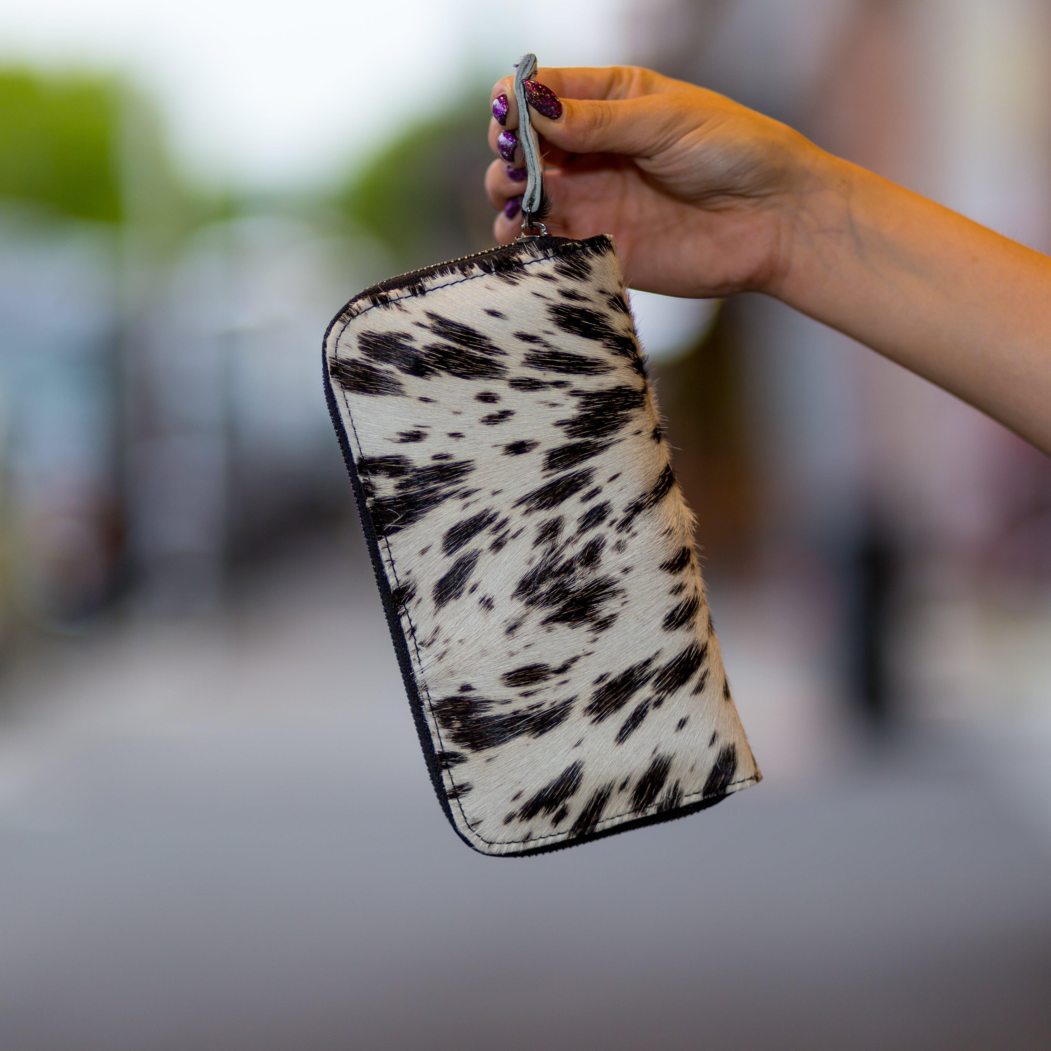 Printed Cowhide Wallet