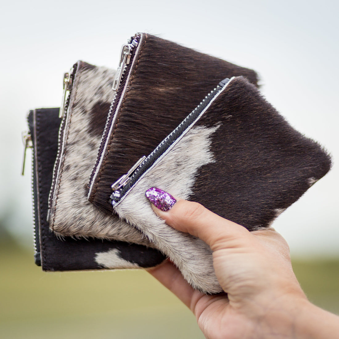 Miniature Moo Fur Coin Purse