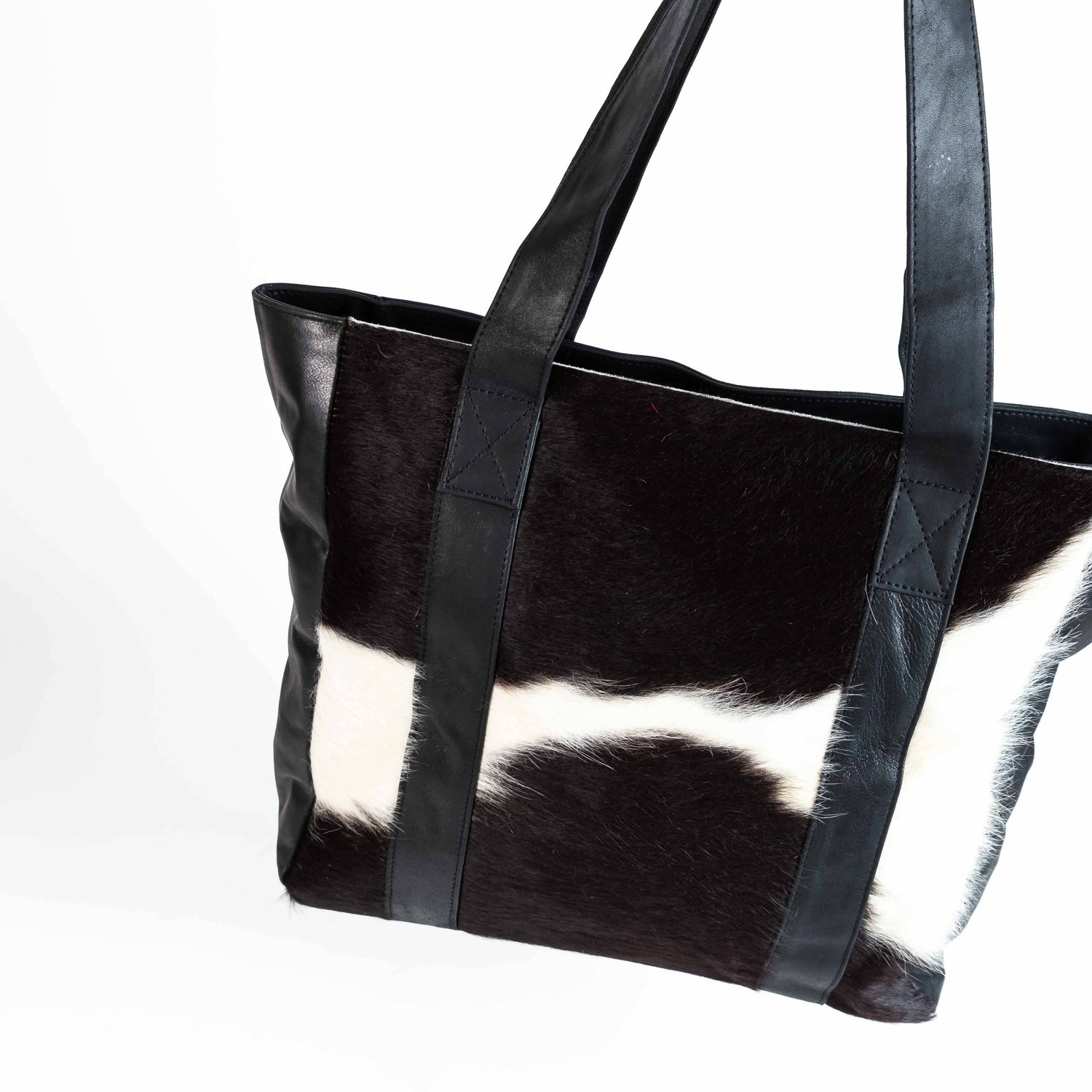 Cowhide Shopper Tote