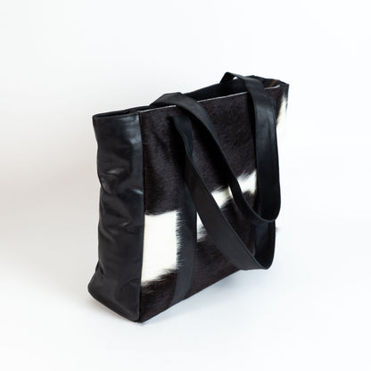 Cowhide Shopper Tote