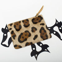 Furry Leopard Print Cowhide Phone Purse Wallet – Yoder Leather Company