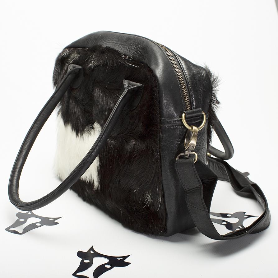 Leather Cowhide Lappy Bag