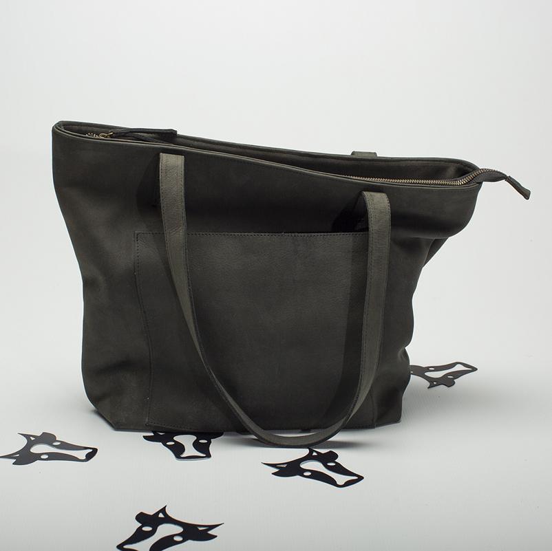 Steel Leather Tote