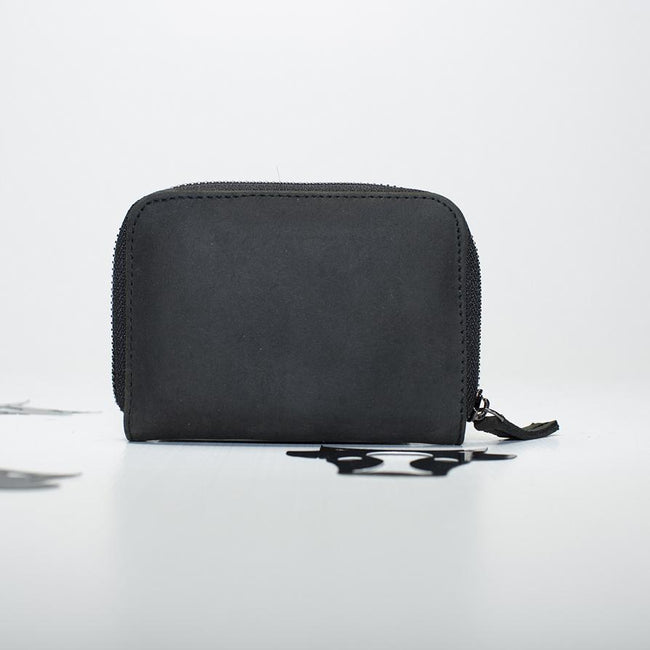 Mini wallet crazy horse leather
