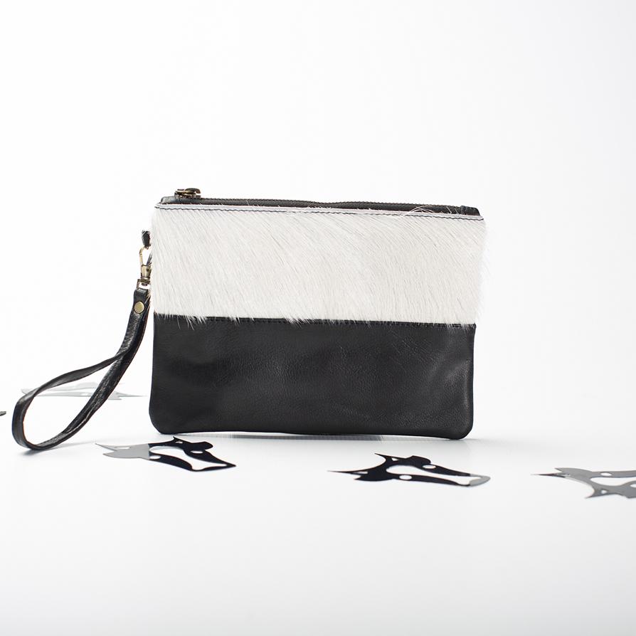 Cowhide Leather Envelope Purse