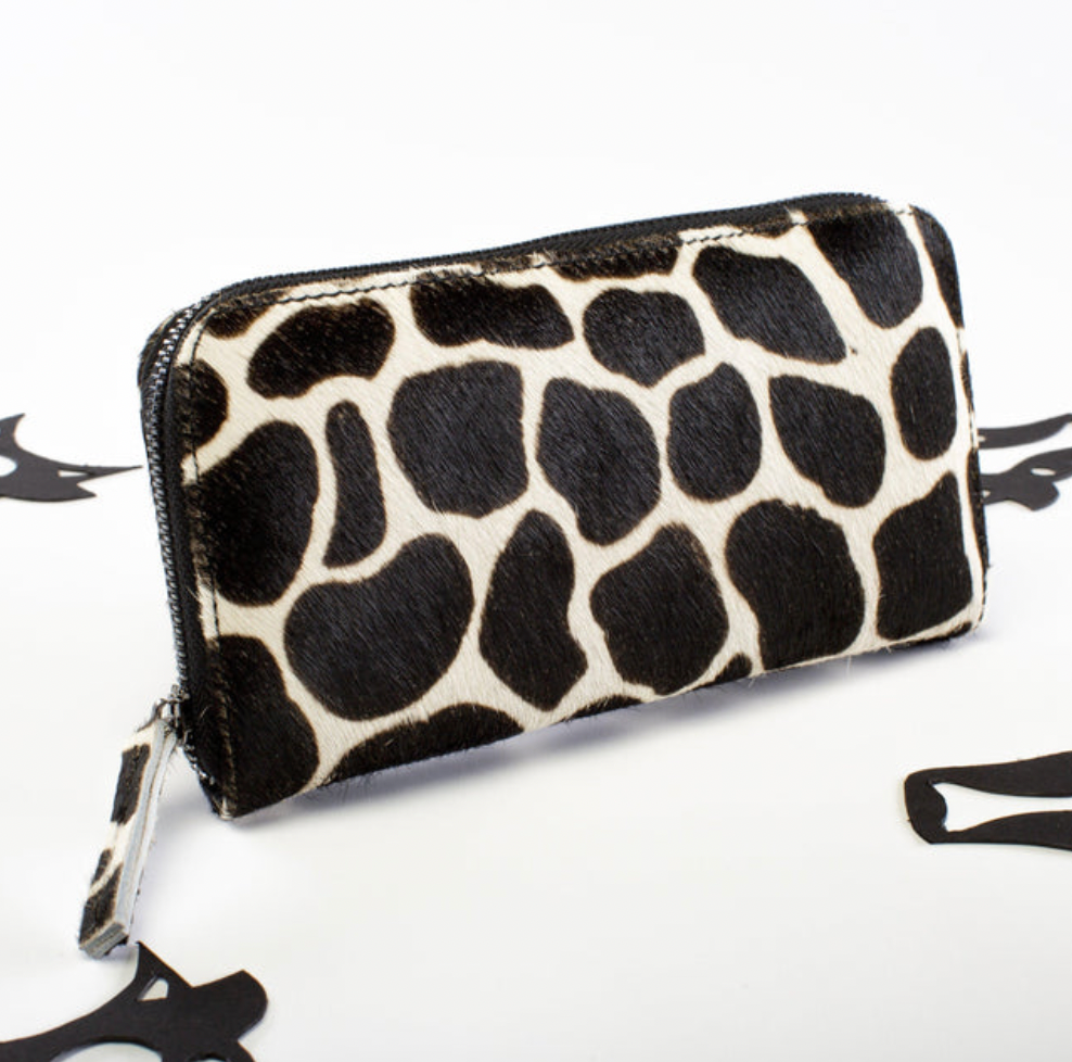 Printed Cowhide Wallet