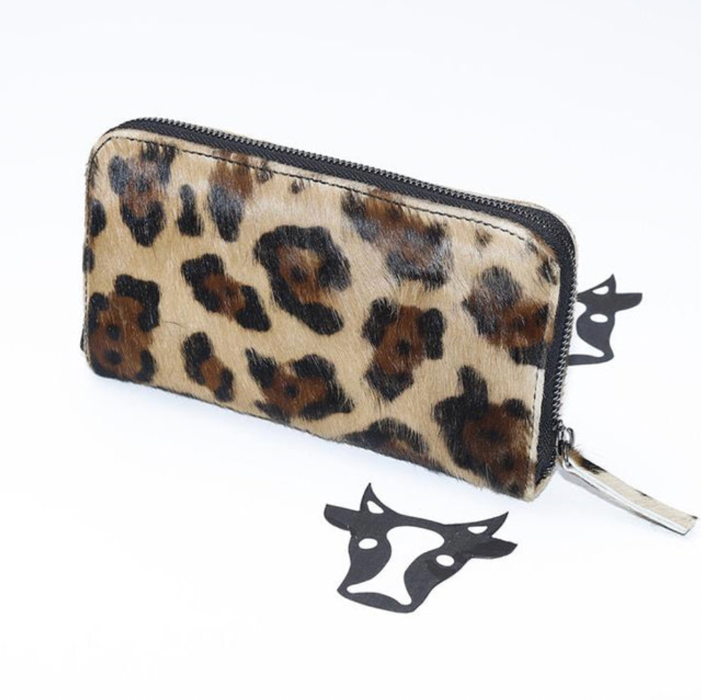 Printed Cowhide Wallet