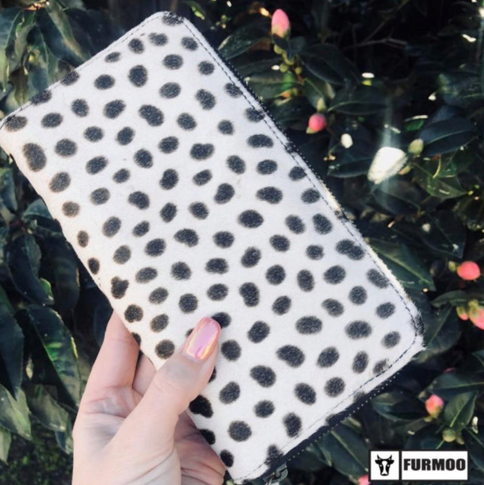 Printed Cowhide Wallet