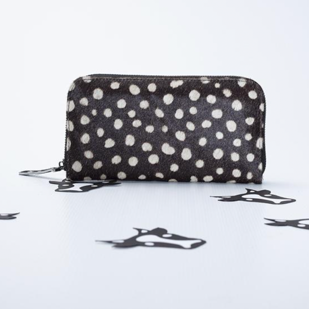 Printed Cowhide Wallet