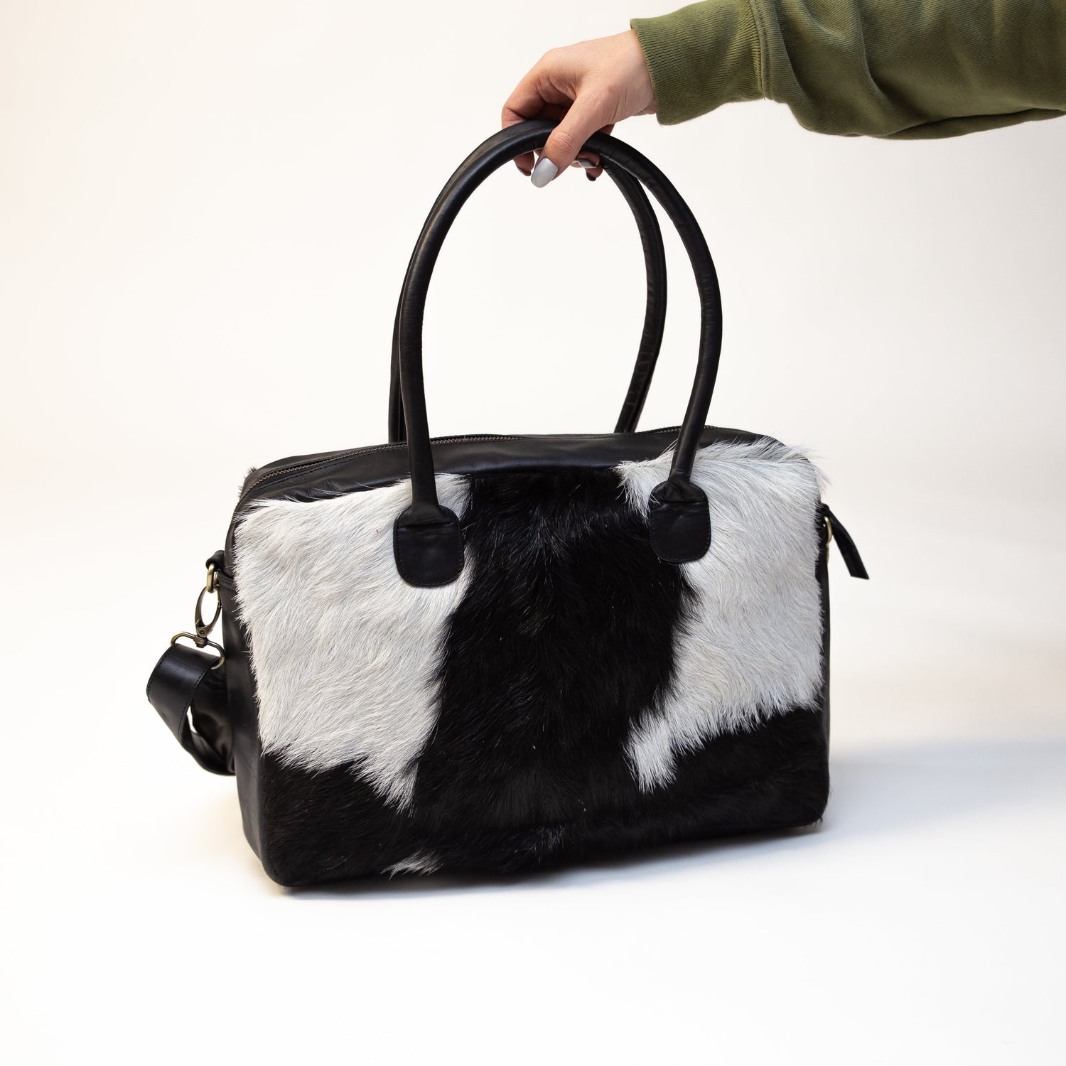 Leather Cowhide Lappy Bag