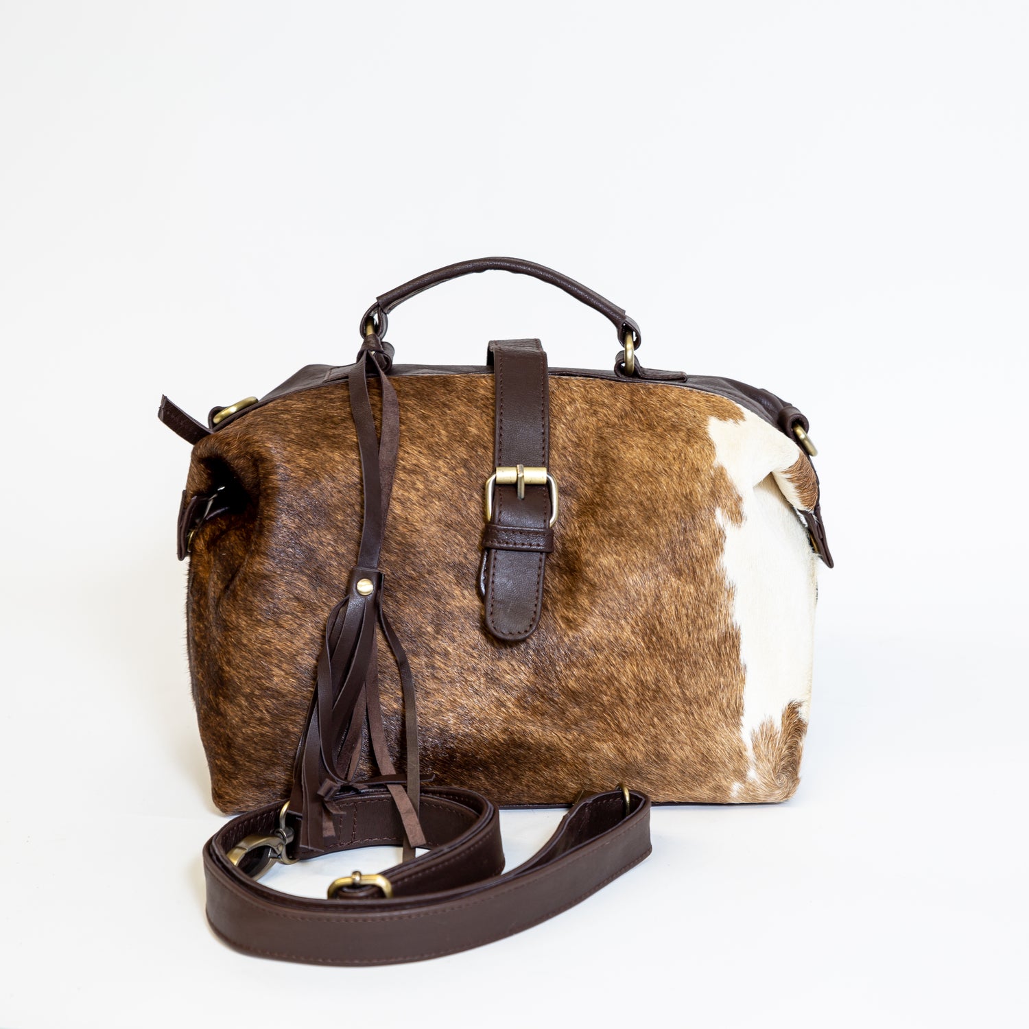 The Keep Her Cowhide Satchel