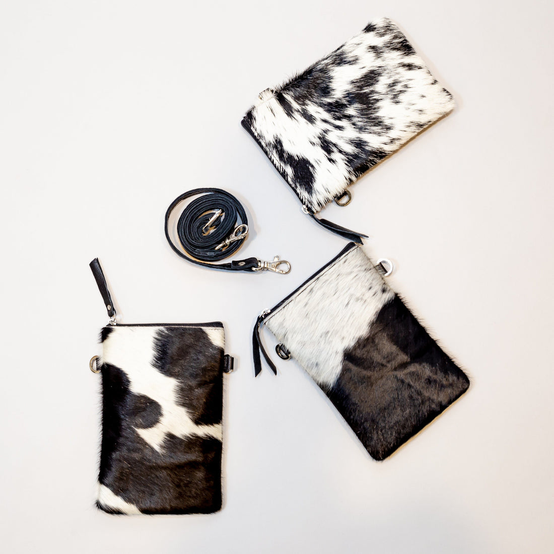 Fur Get Me Not Cowhide Phone Pouch